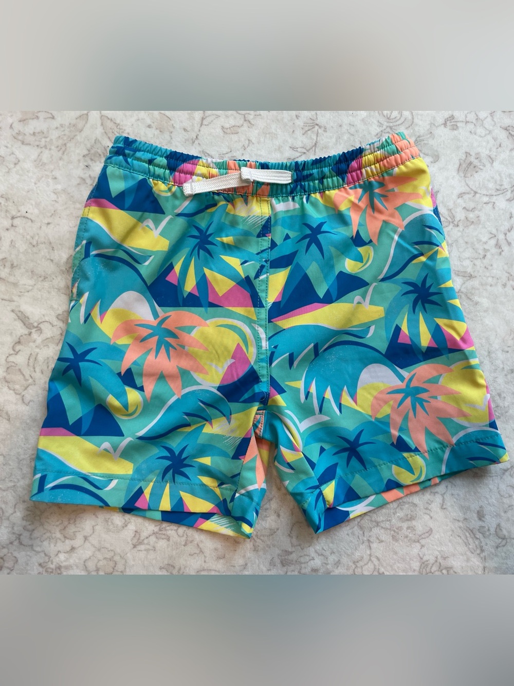 Chubbies Boys Vibrant Tropical Print Swim Trunks